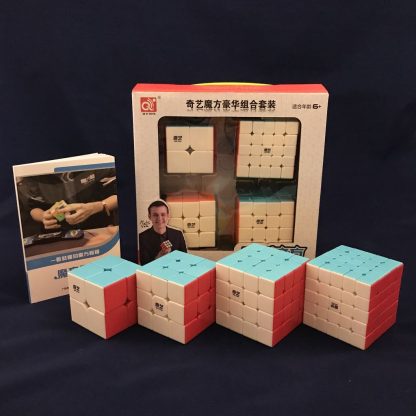 QiYi 4er Speedcube Set 2x2, 3x3, 4x4, 5x5 - stickerless