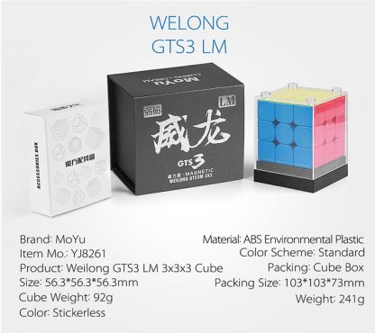 MoYu Weilong GTS3 LM 3x3 Magnet Speedcube – Bild 19
