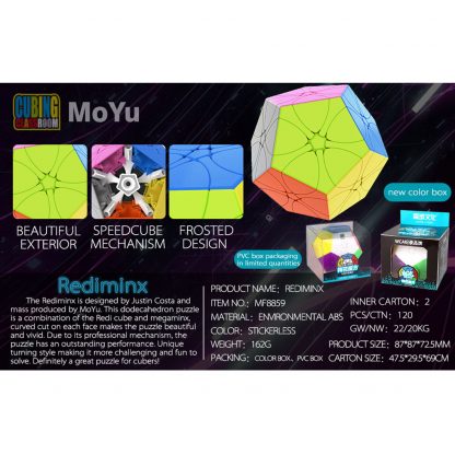 MoYu Rediminx 3x3 Cube - stickerless – Bild 4