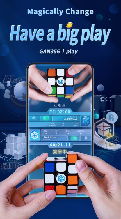 GAN 356 i Play 3x3 magnetic Cube, Bluetooth App Connect – Bild 10