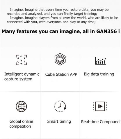 GAN 356 i Play 3x3 magnetic Cube, Bluetooth App Connect – Bild 21