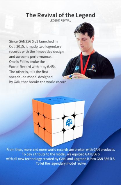 GAN 356RS  3x3 Cube - stickerless – Bild 6