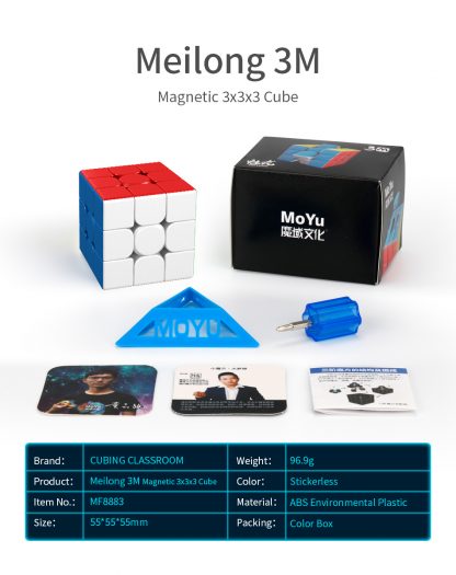 MoYu Meilong 3M Magnetic 3x3 - stickerless – Bild 6
