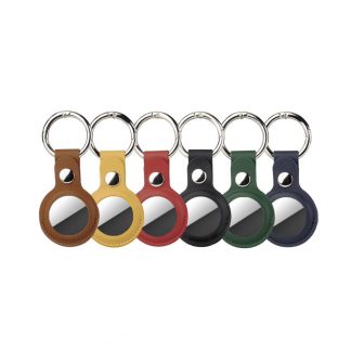 Apple AirTag - Leder Anhänger mit Schlüsselring